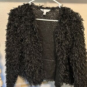 Black fuzzy top